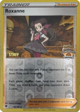 Roxanne - 150/189 (Regional Championships) [Staff]/189  - Reverse Holofoil League & Championship Cards - Promo