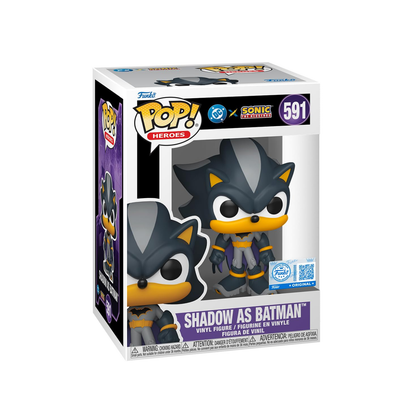 Funko Pop! DC x Sonic The Hedgehog - Shadow as Batman / Silver as The Green Lantern / Sonic as The Flash / Tails as Cyborg / Amy as Wonder Woman / Knuckles as Superman *PREORDER*