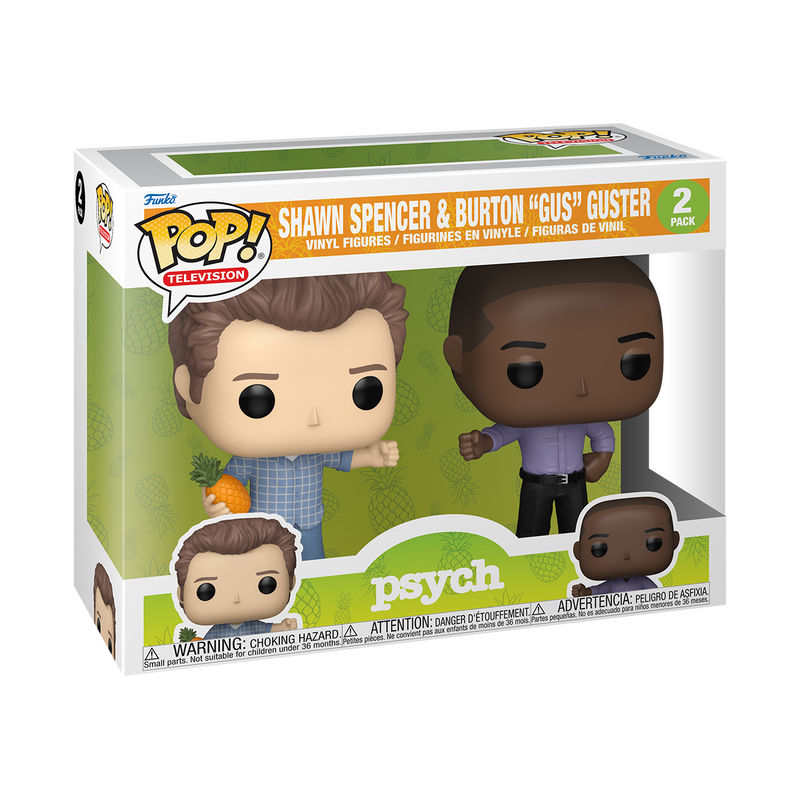 Funko Pop! Television: Psych - Shawn Spencer & Burton "Gus" Guster 2pk *PREORDER*