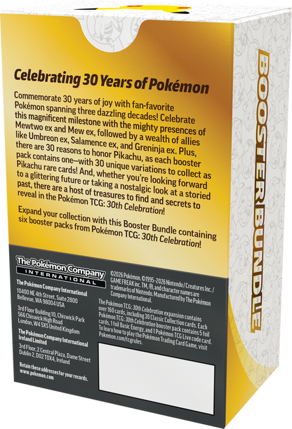 Pokemon TCG: 30th Celebration - Booster Bundle *PREORDER*