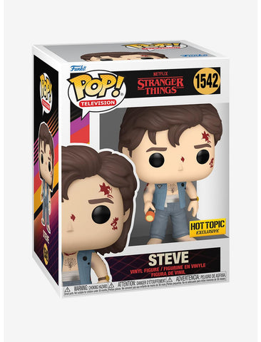 FUNKO POP! STRANGER THINGS STEVE with FLASH LIGHT #1542 [HOT TOPIC EXCLUSIVE] *PREORDER*