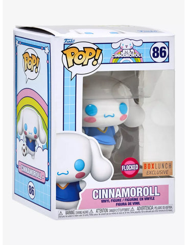 Funko Pop! Sanrio - Cinnamoroll with Soccer Ball (Flocked) #86 [BoxLunch Exclusive]