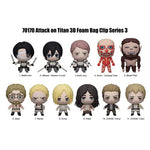 Attack on Titan Series 3 3D Foam MYSTERY BLIND Bag Clip KEYCHAIN