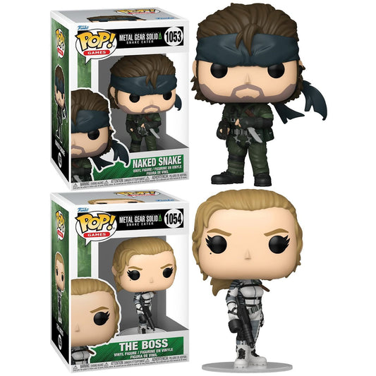 Funko Pop! Games: Metal Gear Solid Snake Eater - Naked Snake #1053 / The Boss #1054