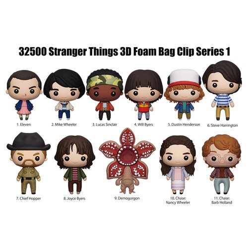 STRANGER THINGS 3D FOAM BAG CLIP - MYSTERY BLIND BAG [SERIES 1
