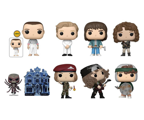 Funko Pop! Season 4 - TV Stranger Things HENRY 001 - DUSTIN - EDDIE - NANCY - ROBIN - VECNA - ELEVEN - JONATHAN