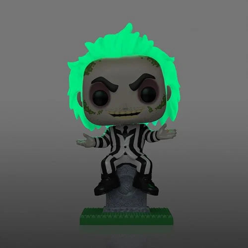 Funko Pop! Movies: Beetlejuice - Beetlejuice On Tombstone #1757 [Entertainment Earth Exclusive - GITD]