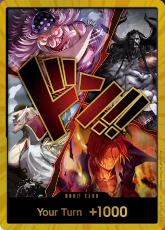 DON!! Card (Alternate Art) (The Four Emperors) (Gold) - The World's Strongest Warriors Foil