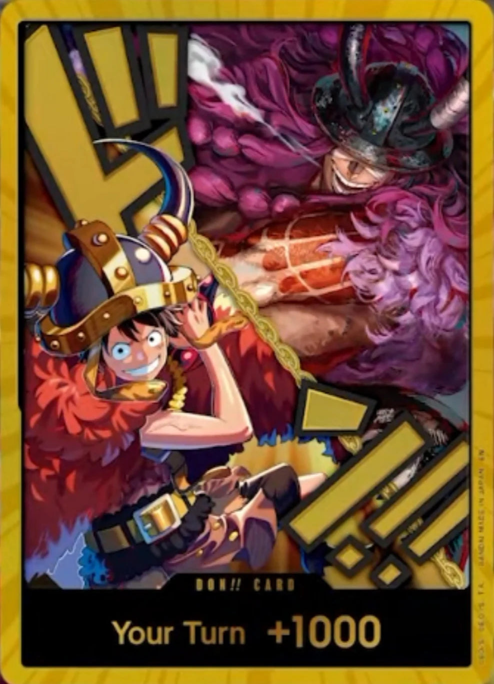 DON!! Card (Alternate Art) (Luffy and Loki) (Gold) - The World's Strongest Warriors Foil