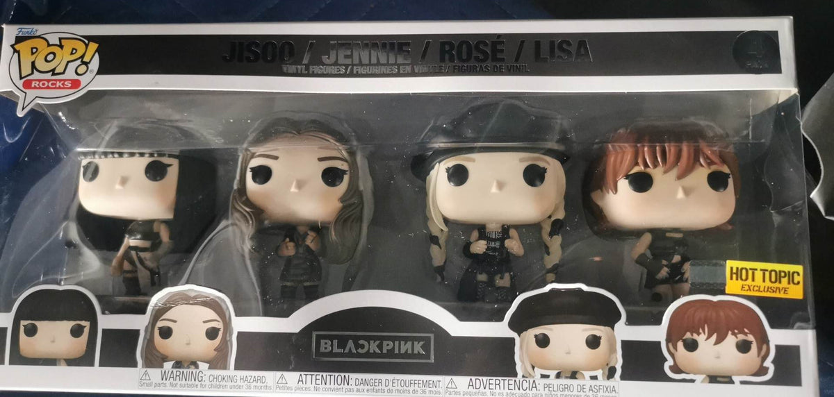FUNKO POP! BLACK PINK JISOO - JENNIE - ROSE - LISA 4 PACK [HOT 