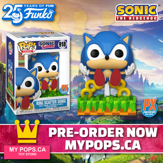 Funko Pop! Sonic the Hedgehog - Ring Scatter Sonic #918 [PX Previews Exclusive]