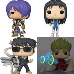 Funko Pop! Anime Trigun - Legato Bluesummers - Nicholas D. Wolfwood - Rem Saverem - Vash with Angel Arm 6 inch GLOW!