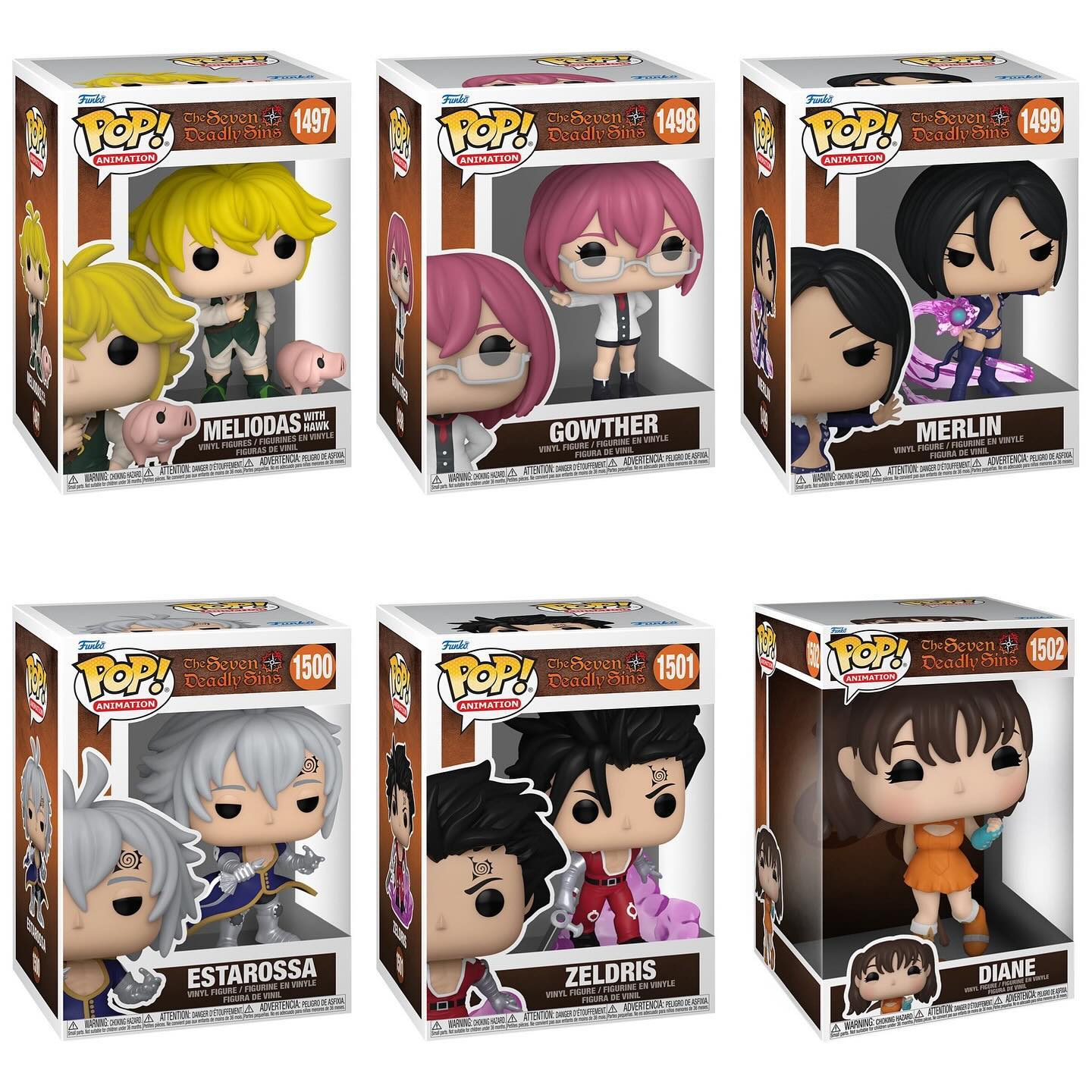 Funko Pop! Anime: Seven Deadly Sins - Meliodas / Zeldris / Merlin