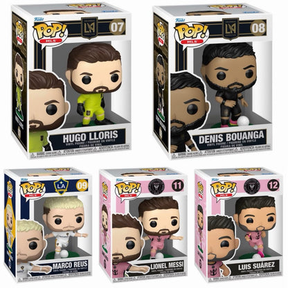 Funko Pop! MLS Soccer: Hugo Lloris / Denis Bouanga / Marco Reus / Lionel Messi / Luis Suarez *PREORDER*