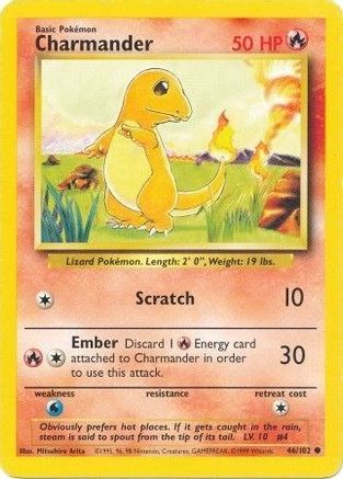 Charmander 046  Base Set - Common