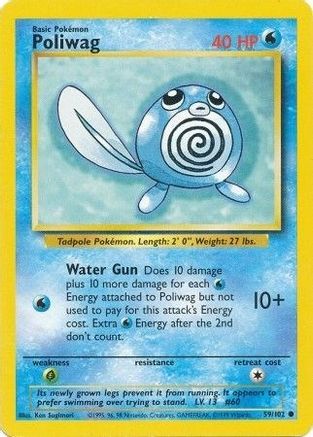 Poliwag 059  Base Set - Common