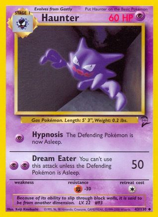 Haunter 043  Base Set 2 - Uncommon