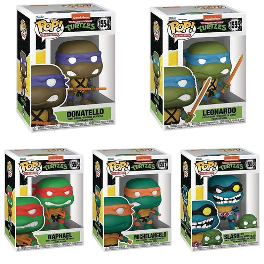 Funko Pop! Television: Teenage Mutant Ninja Turtles - Donatello / Leonardo / Raphael / Michelangelo / Slash