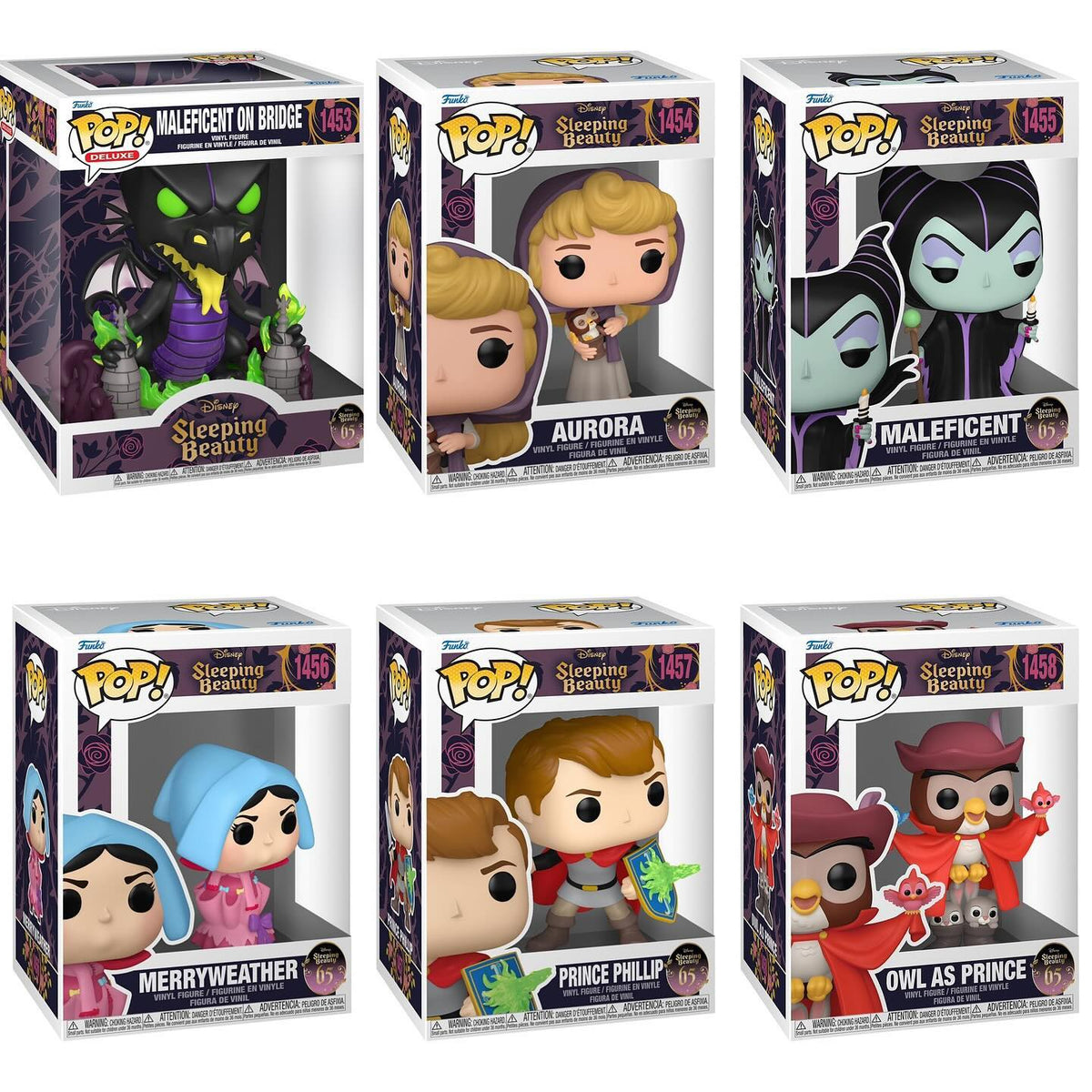 Funko Pop Figure Sleeping Beauty 1454 Aurora New In Box Funko Pop! Disney  Sleeping Beauty MALEFICENT