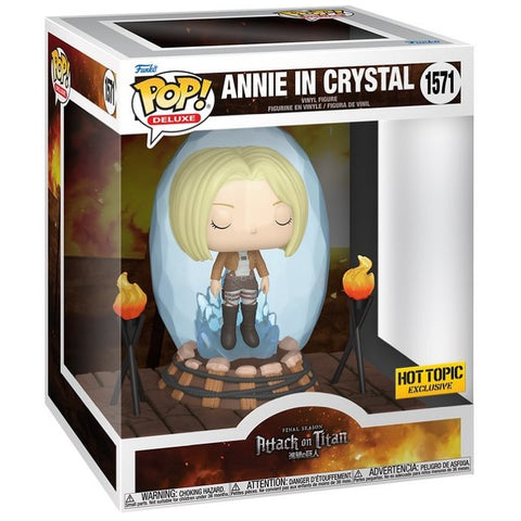 Funko Pop! Deluxe Attack on Titan Annie In Crystal #1571 [HOT TOPIC EXCLUSIVE]
