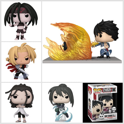 Funko Pop! Anime: Fullmetal Alchemist - Envy / Mustang Vs. Lust / May Chang with Shao / Lan Fan (Ninja) / Izumi Curtis / Edward Elric with Blade