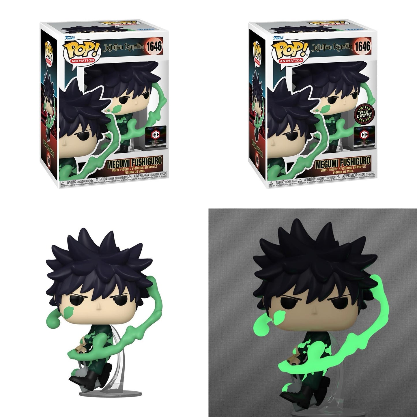 Funko Pop! Anime: Jujutsu Kaisen - Megumi Fushiguro (Grafitti x Battle Series) #1646 [Chalice Collectibles Exclusive]
