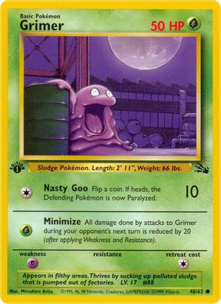 Grimer 048  - Unlimited Fossil - Common