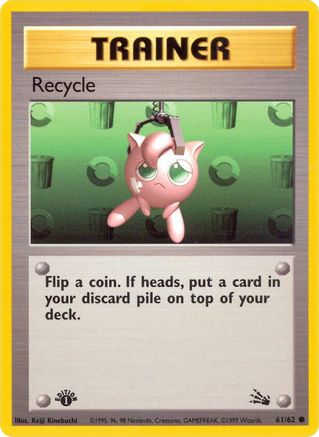 Recycle 061  - 1st Edition Fossil - Common