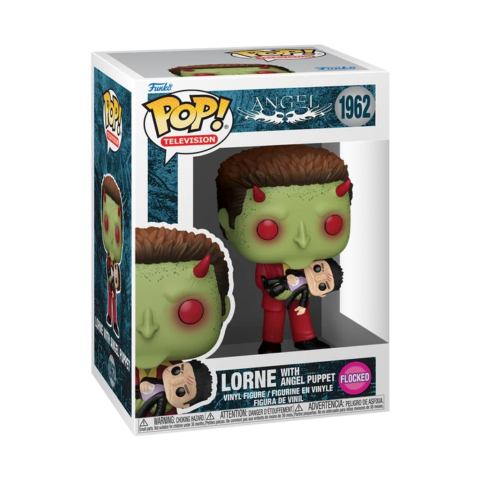 Funko Pop! Television: Angel - Lorne with Angel Puppet (Flocked) #1962 *PREORDER*