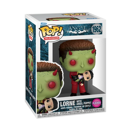 Funko Pop! Television: Angel - Lorne with Angel Puppet (Flocked) #1962 *PREORDER*