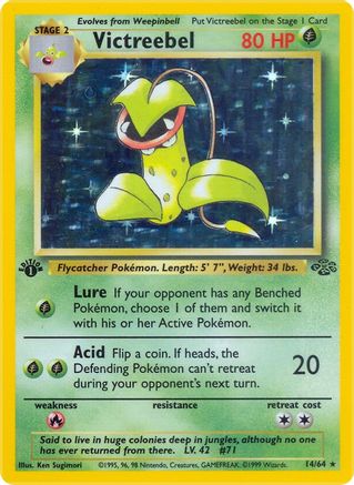 Victreebel (14) (14) 014  - 1st Edition Holofoil Jungle - Holo Rare