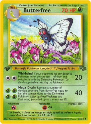 Butterfree 033  - Unlimited Jungle - Uncommon
