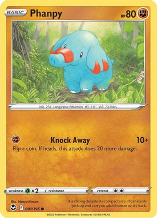 Phanpy 091  SWSH12 Silver Tempest - Common