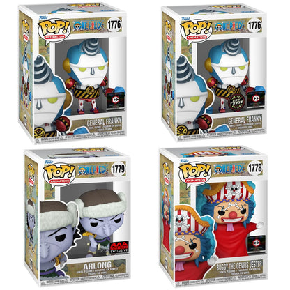Funko Pop! Anime: One Piece - Monkey D. Luffy #1771 / Nami #1772 / Sanji #1773 / Usopp #1774 / Roronoa Zoro #1775 / General Franky #1776 / Buggy the Genius Jester #1778 / Arlong #1779