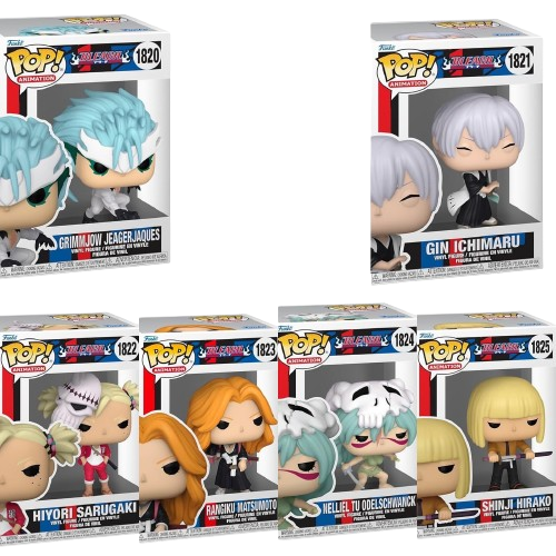 Funko Pop! Anime: Bleach - Grimmjow / Gin / Hiyori / Rangiku / Nelliel / Shinji