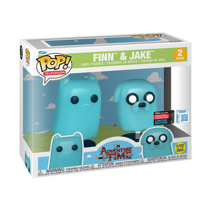 Funko Pop! Television: Adventure Time - Finn & Jake (2-Pack) [NYCC EXCLUSIVE] *PREORDER*