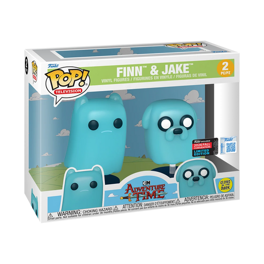 Funko Pop! Television: Adventure Time - Finn & Jake (2-Pack) [NYCC EXCLUSIVE] *PREORDER*