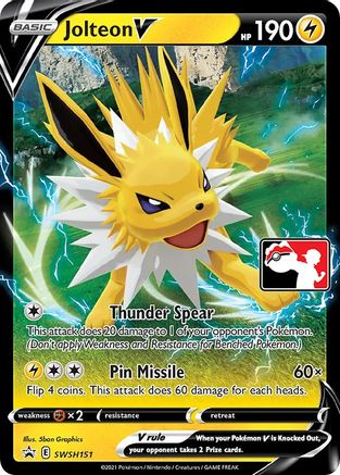 Jolteon V  - Holofoil Prize Pack Series Cards - Promo