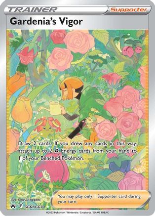 Gardenia's Vigor GG61  - Holofoil Crown Zenith Galarian Gallery - Ultra Rare