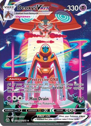 Deoxys VMAX GG45  - Holofoil Crown Zenith Galarian Gallery - Ultra Rare