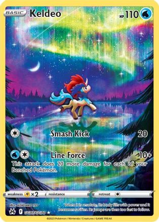 Keldeo GG07  - Holofoil Crown Zenith Galarian Gallery - Ultra Rare