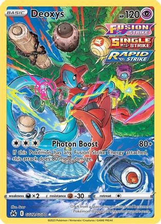 Deoxys GG12  - Holofoil Crown Zenith Galarian Gallery - Ultra Rare