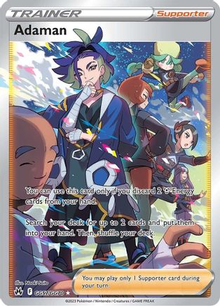 Adaman GG57  - Holofoil Crown Zenith Galarian Gallery - Ultra Rare