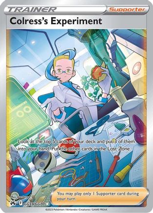 Colress's Experiment GG59  - Holofoil Crown Zenith Galarian Gallery - Ultra Rare