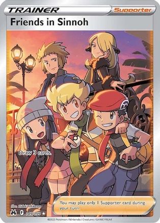 Friends in Sinnoh (Full Art) 149  - Holofoil Crown Zenith - Ultra Rare