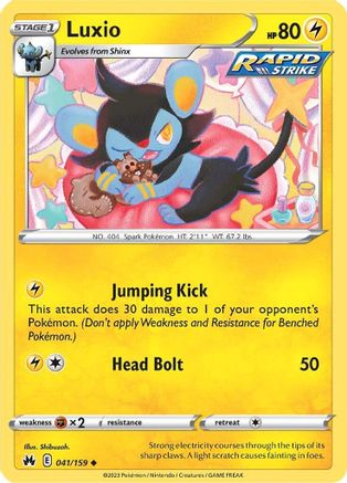 Luxio (41) (41) 041  - Reverse Holofoil Crown Zenith - Uncommon