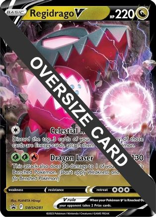 Regidrago V - SWSH281  - Holofoil Jumbo Cards - Promo