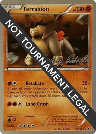 Terrakion - 2012 (Zachary Bokhari) 073  World Championship Decks - Rare