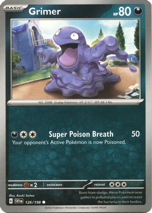 Grimer 126  SV01 Scarlet & Violet Base Set - Common