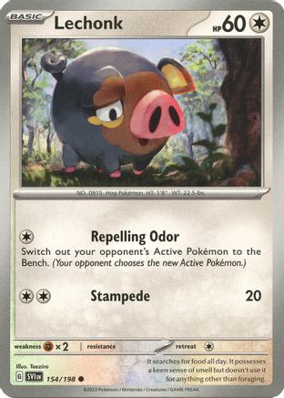 Lechonk 154/198  SV01 Scarlet & Violet Base Set - Common